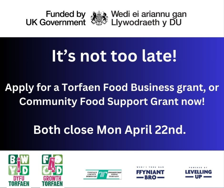 Community Food Support & Food Business Grant Deadline